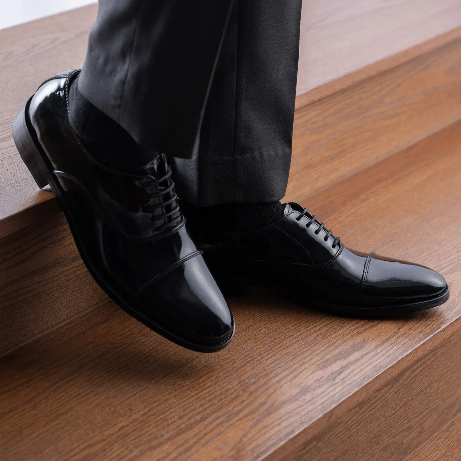 Professor Oxford Black Patent Leather Shoes