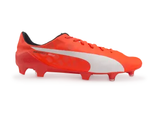 PUMA Men's evoSPEED SL FG Lava Blast/White/Total Eclipse