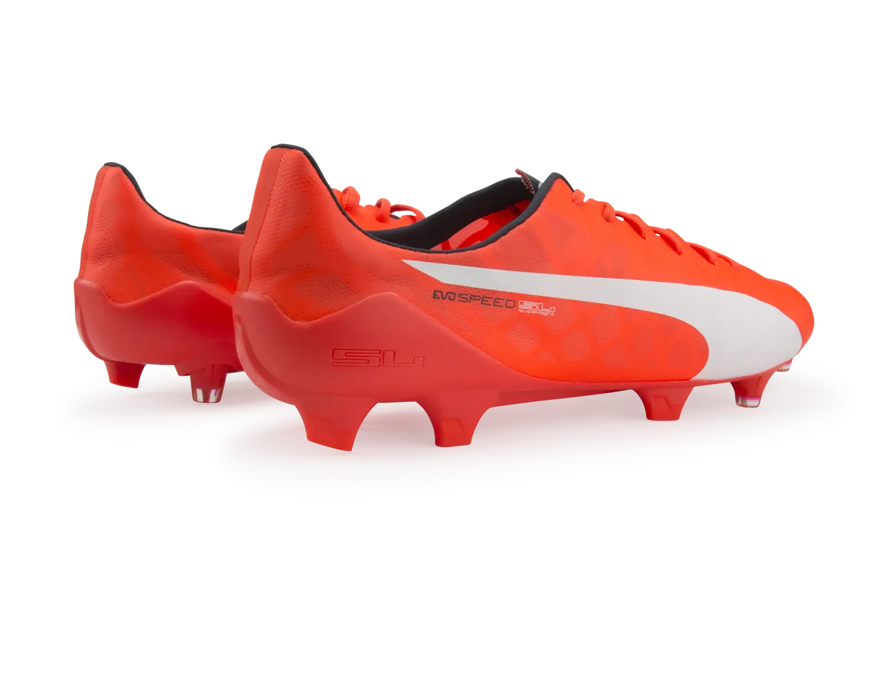 PUMA Men's evoSPEED SL FG Lava Blast/White/Total Eclipse