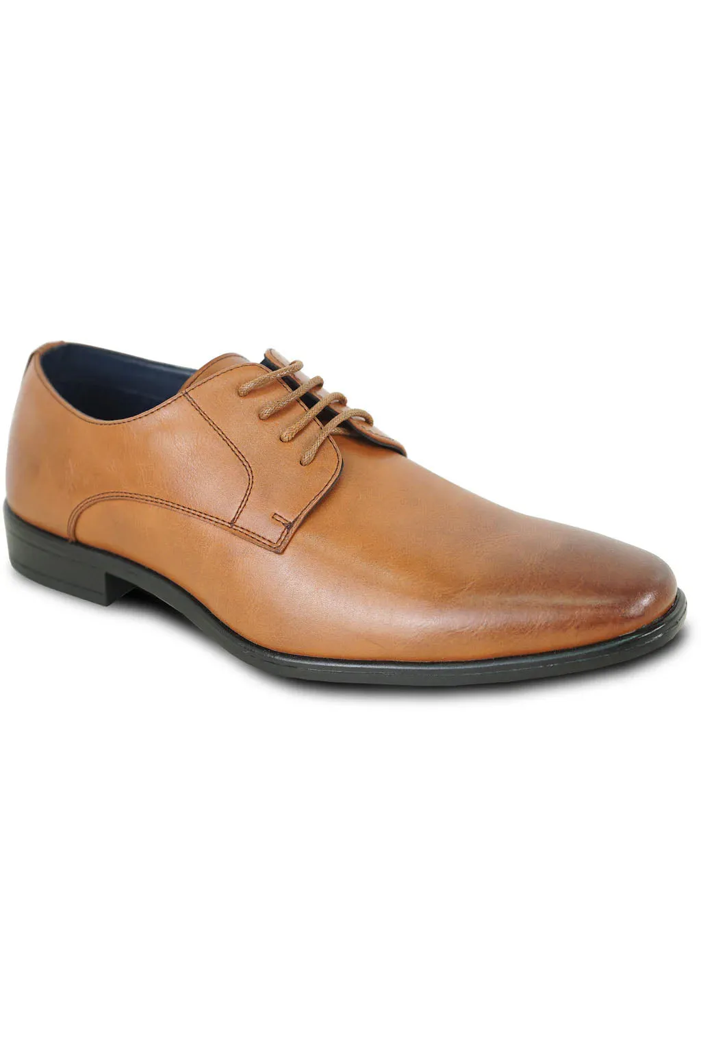 "Allure Oxford" Cognac Leather Tuxedo Shoes