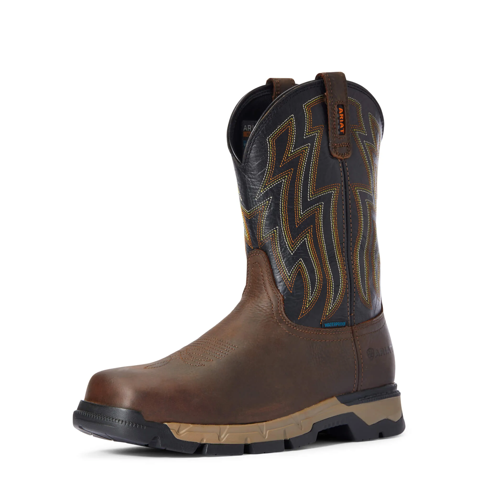 Rebar Flex Soft-Toe Waterproof Pull-On Western Boot