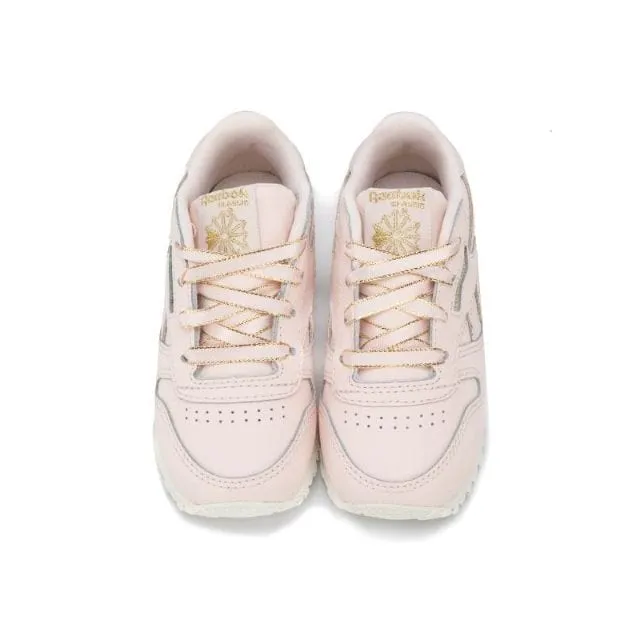 Reebok Classic Leather Pale Gs-Girls Lifestyle Shoes Pink Dv9625