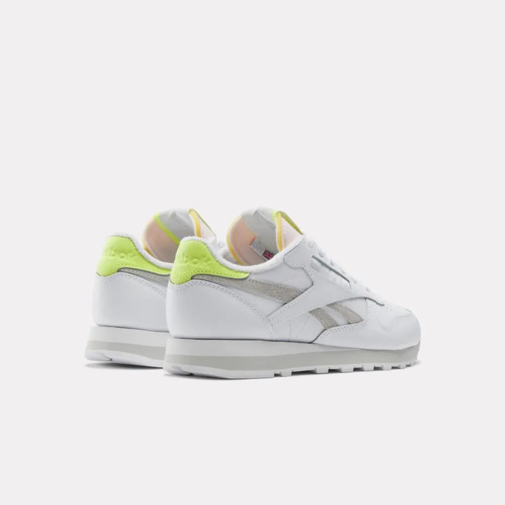 Reebok Footwear Women Classic Leather Shoes FTWWHT/PUGRY2/ACIYEL