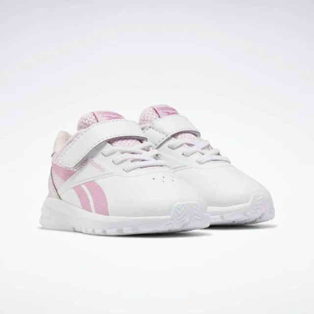 Reebok Rush Runner 2.0 Infant-Girls Running Shoes Pink And White