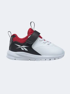 Reebok Rush Runner 4 Infant-Boys Running Shoes White/Black/Red