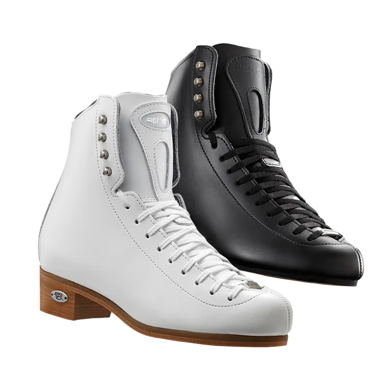 Riedell 23 Stride, Figure Skates Boots, White or Black, Youth Size