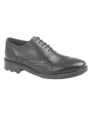 Roamers Mens 5 Eyelet Brogue Oxford Shoes