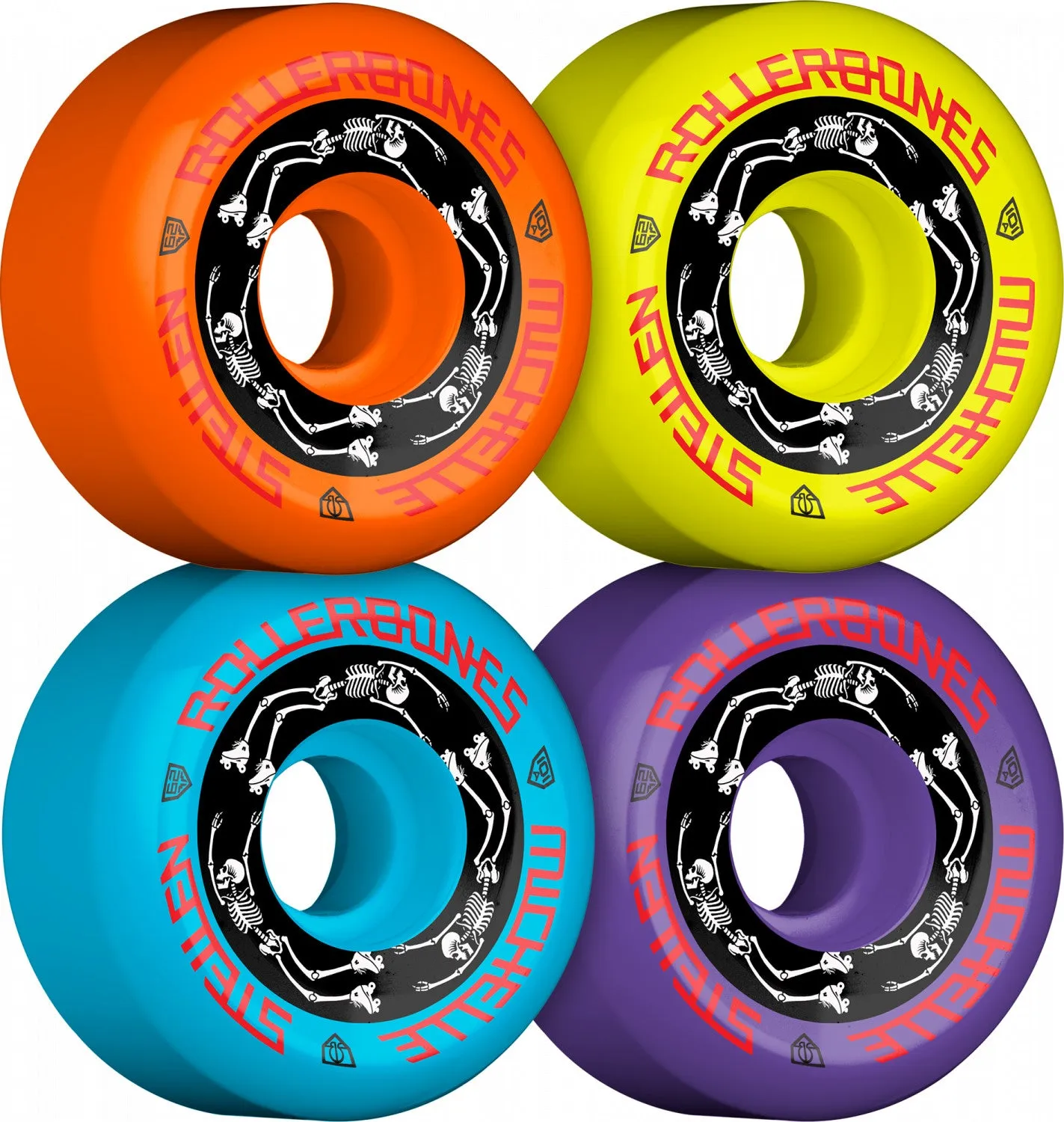 Rollerbones Moxi Michelle Steilen Wheels 62mm - White (Set of 4)