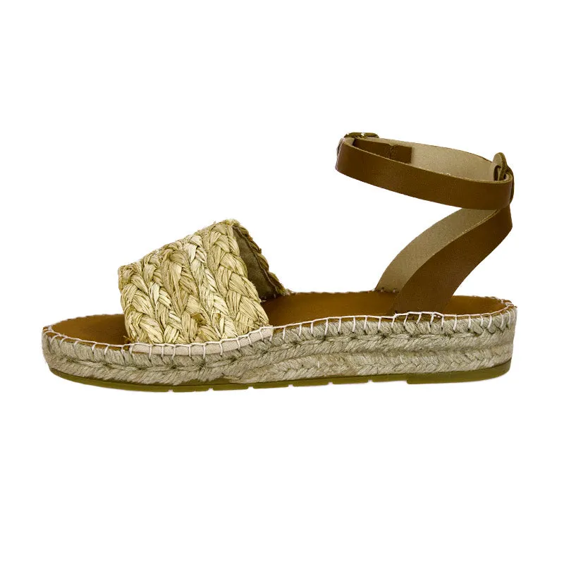 Sandy Swathe Sandal - Natural/Tan - Sample Size 37