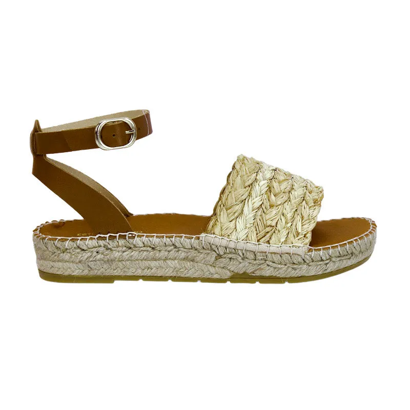 Sandy Swathe Sandal - Natural/Tan - Sample Size 37