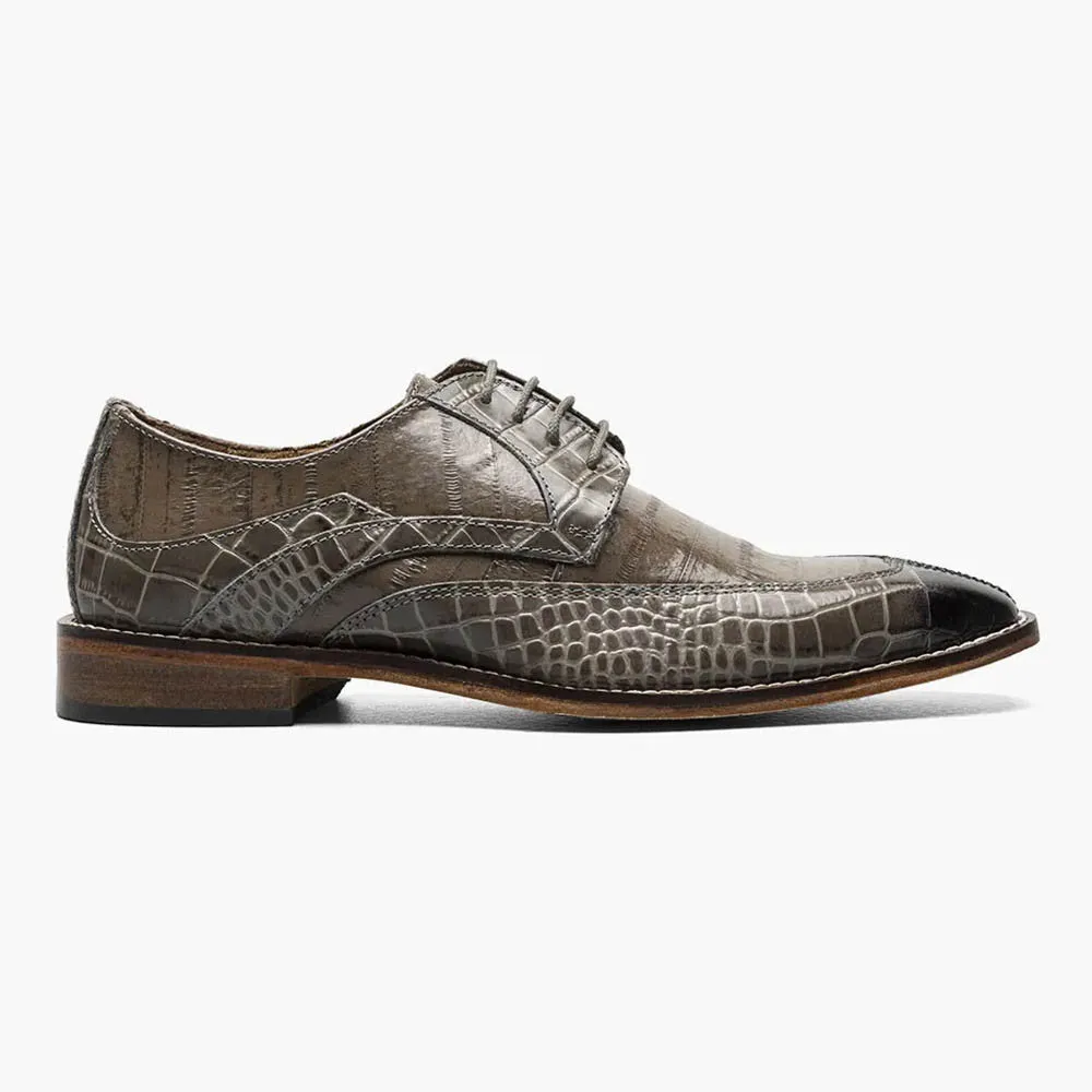 Stacy Adams TRUBIANO Gray Moc Toe Oxford Shoes