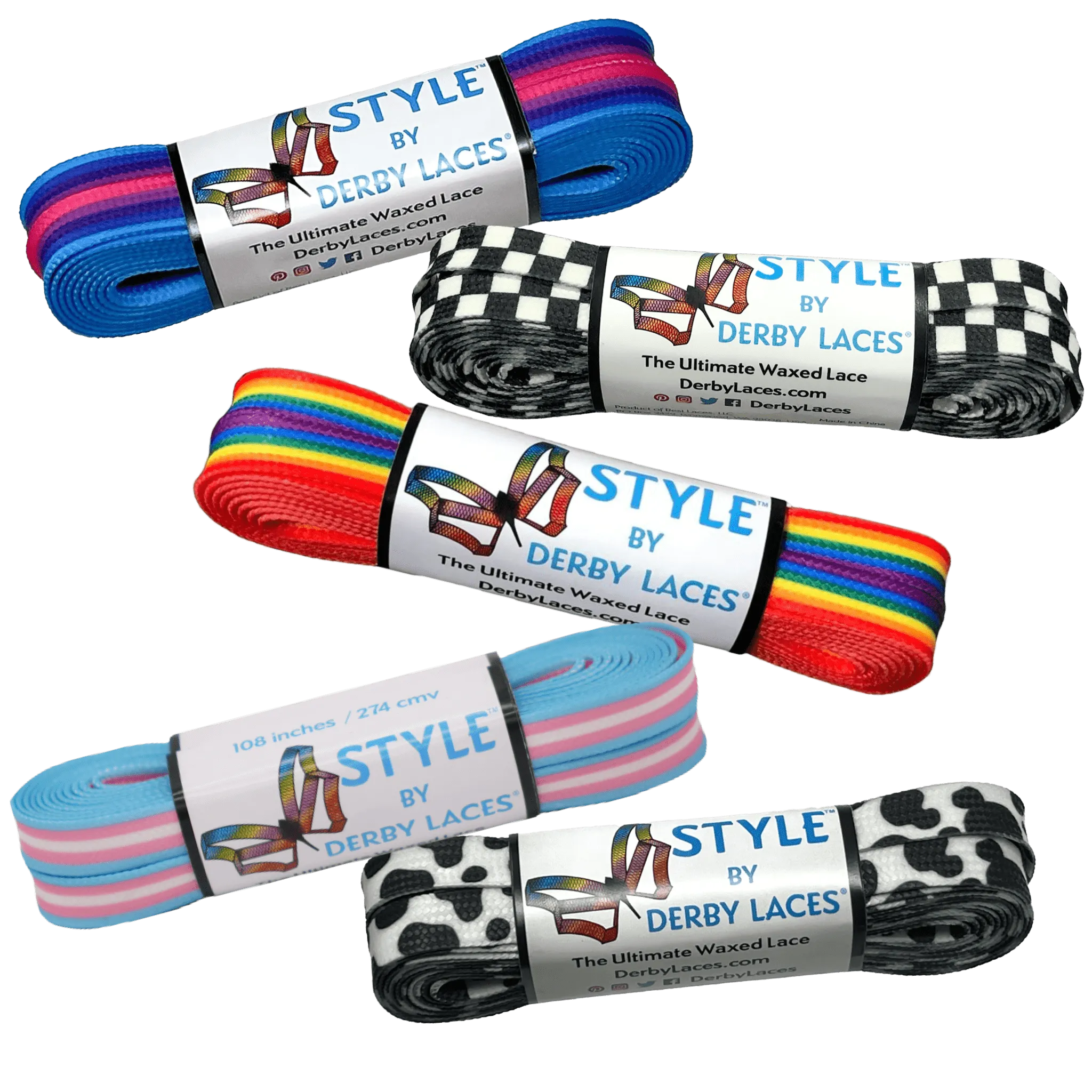 Style Roller Skate Laces by Derby