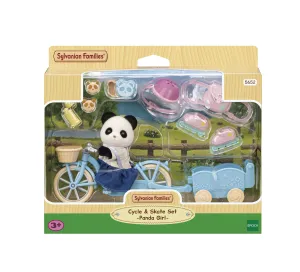 Sylvanian Families Cycle & Skate Accessories Set - Panda Girl