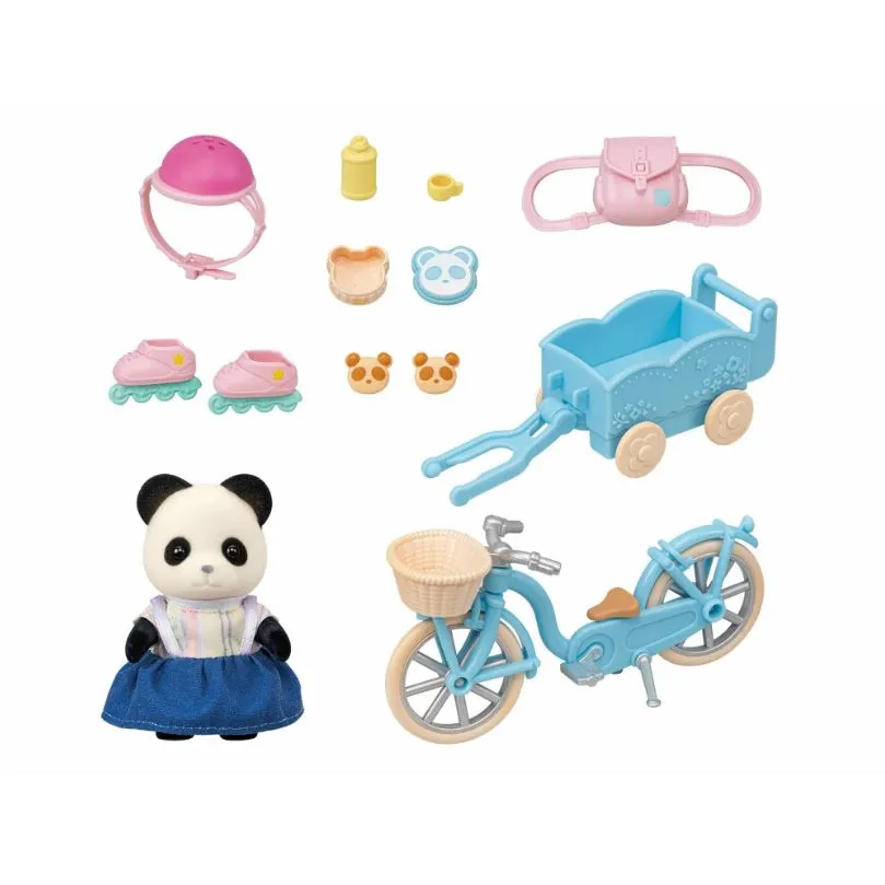 Sylvanian Families Cycle & Skate Accessories Set - Panda Girl