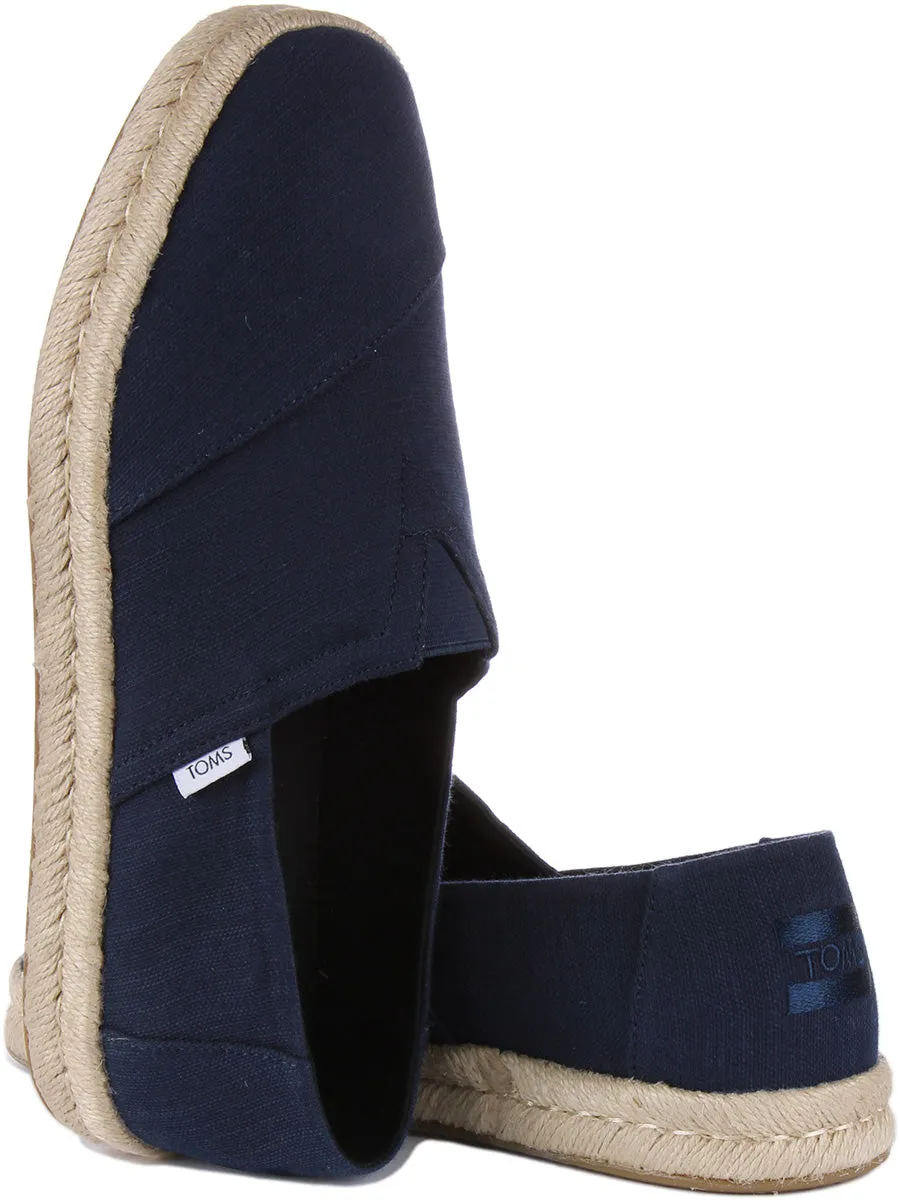 Toms Alpargatas Rope 2.0 In Navy For Men