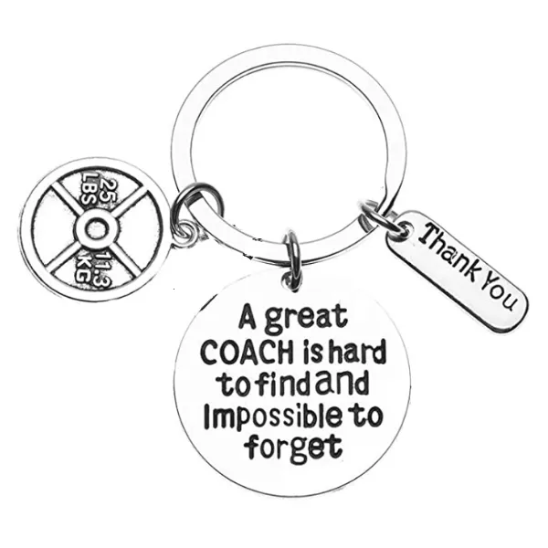 Trainer/Fitness Keychain - Great Coach Is Hard to Find - Pick Charm