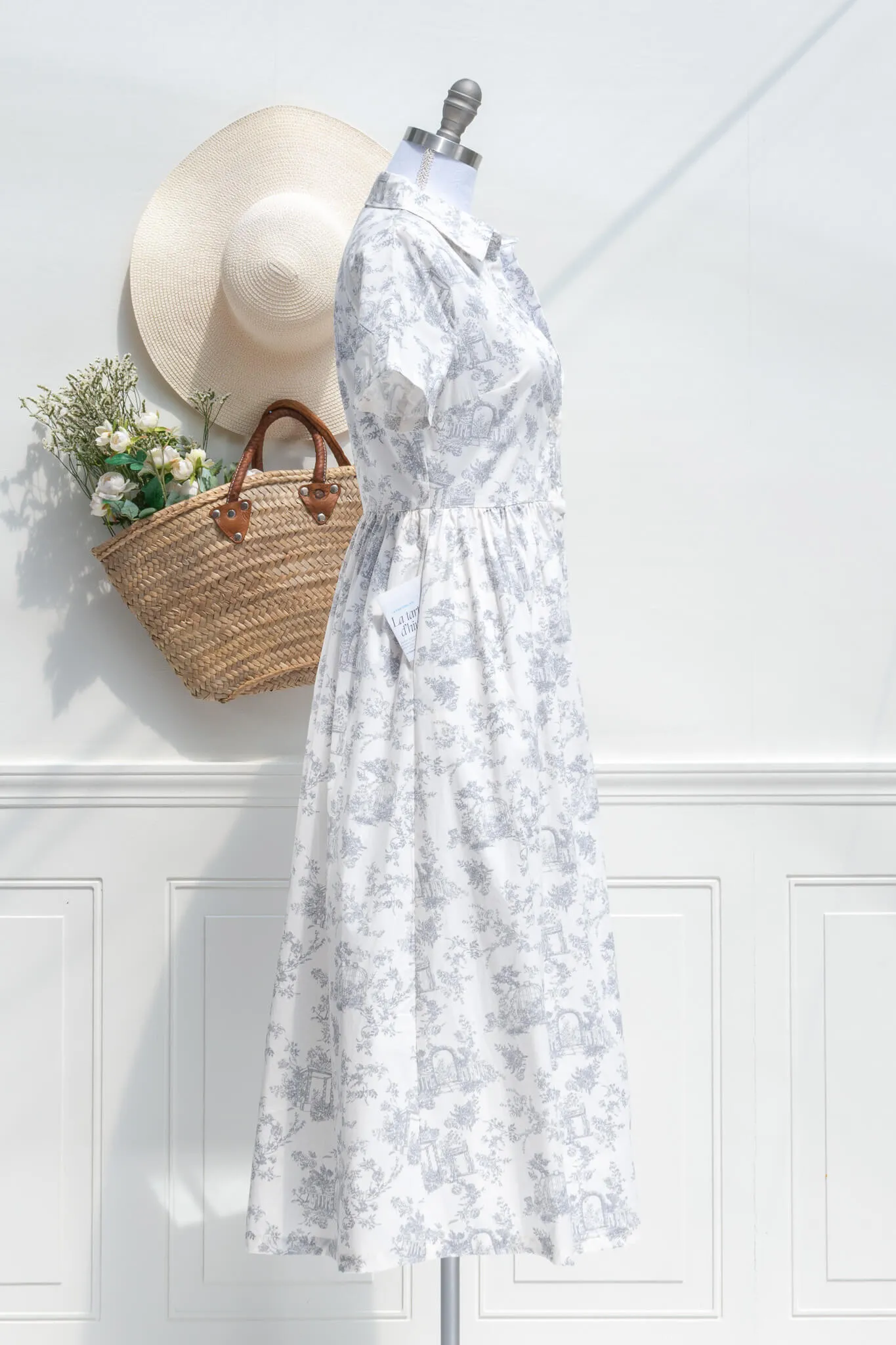 Très Jolie Toile Midi Dress