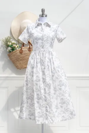 Très Jolie Toile Midi Dress