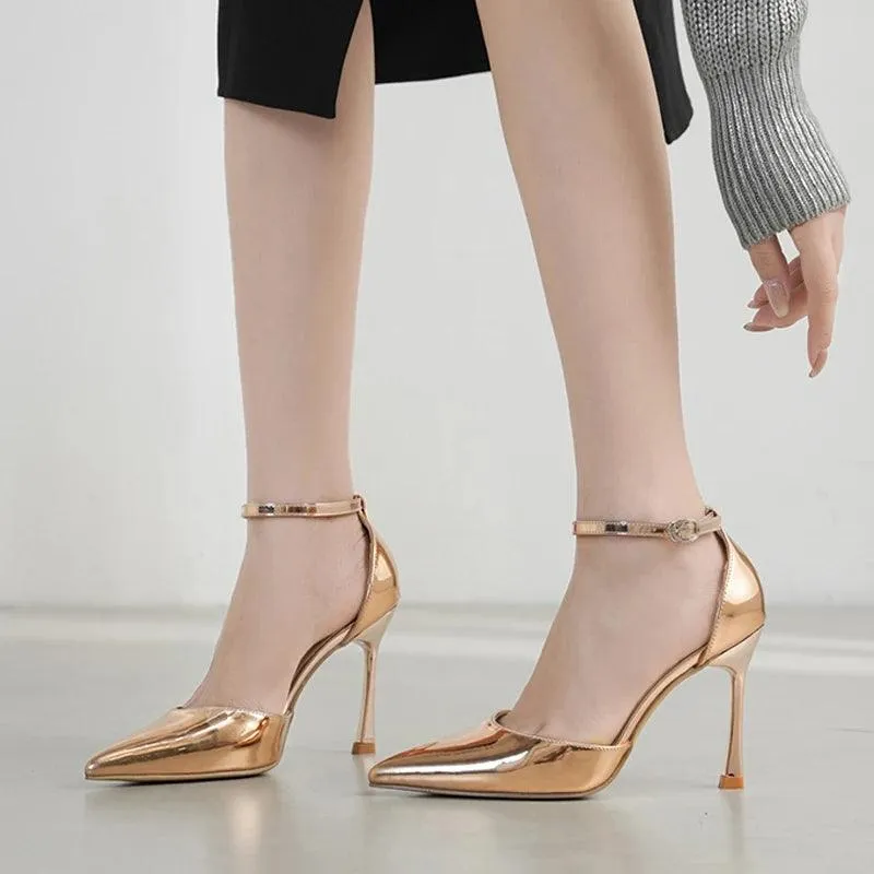 TSS33 Leather Pumps Thin High Heels - Women's Casual Shoes