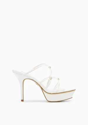 Tux High Heel Slingbacks - Ivory