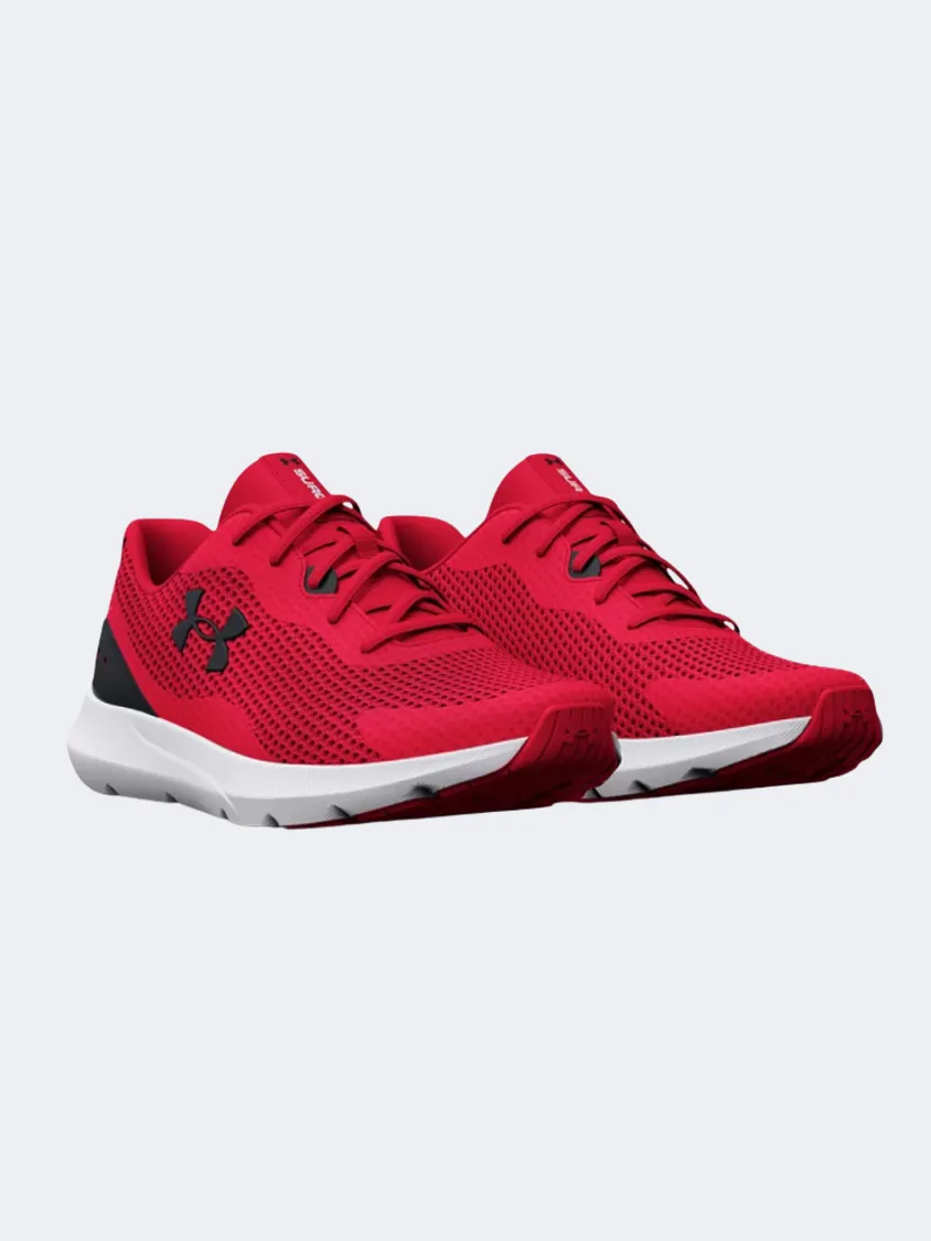 Under Armour Surge 3 Men Running Shoes Red/White