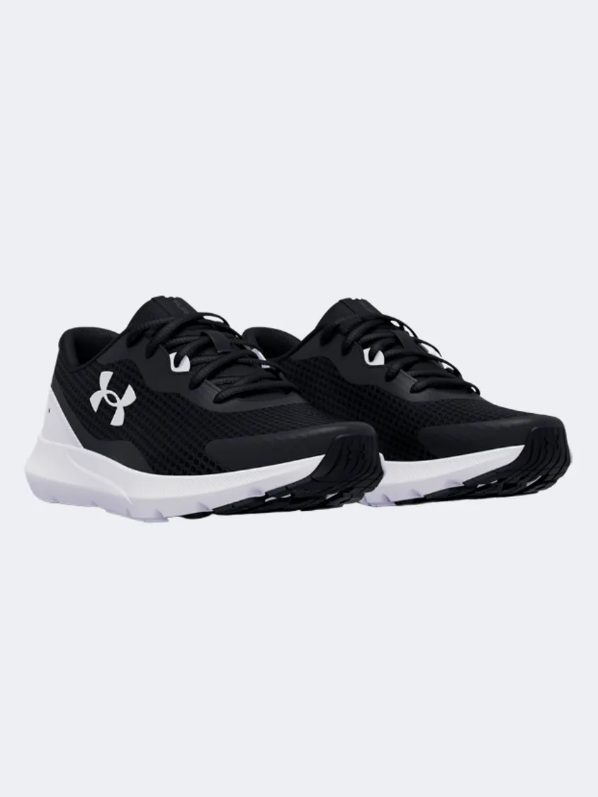 Under Armour Surge 3 Women Running Shoes Black /White