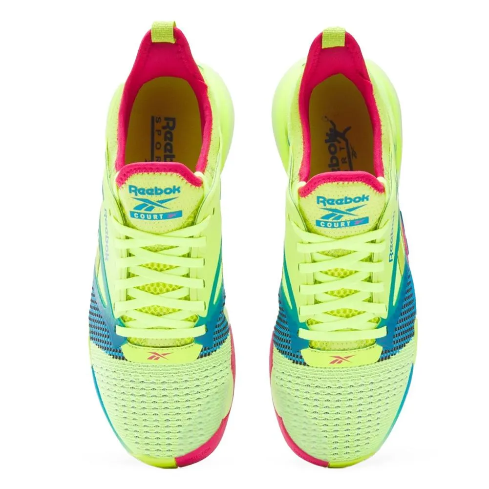 Unisex Nano Court Shoes Digital Lime and Aqua