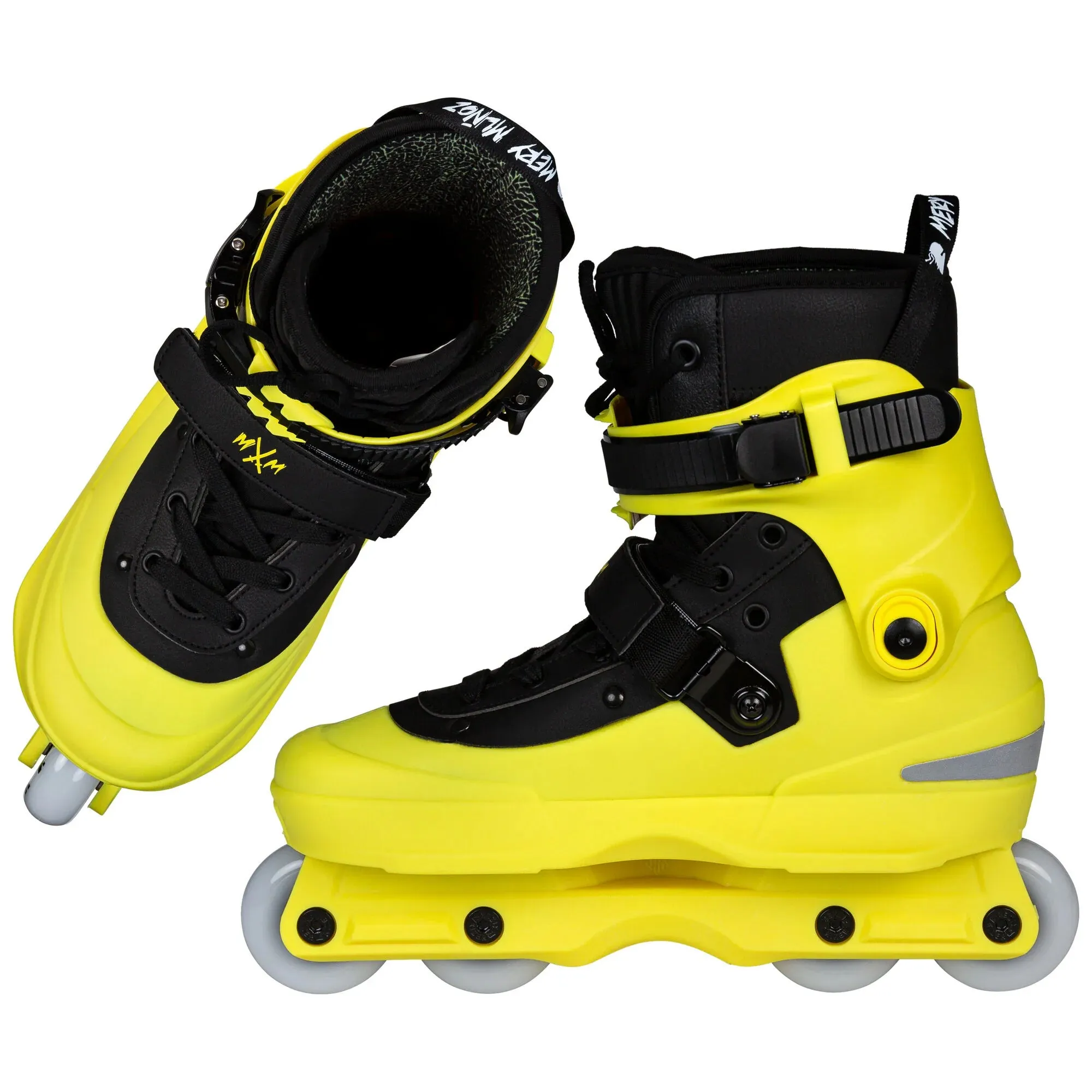 USD Aeon Mery Muñoz II Pro 60 Aggressive Inline Skates Complete - Yellow/Black