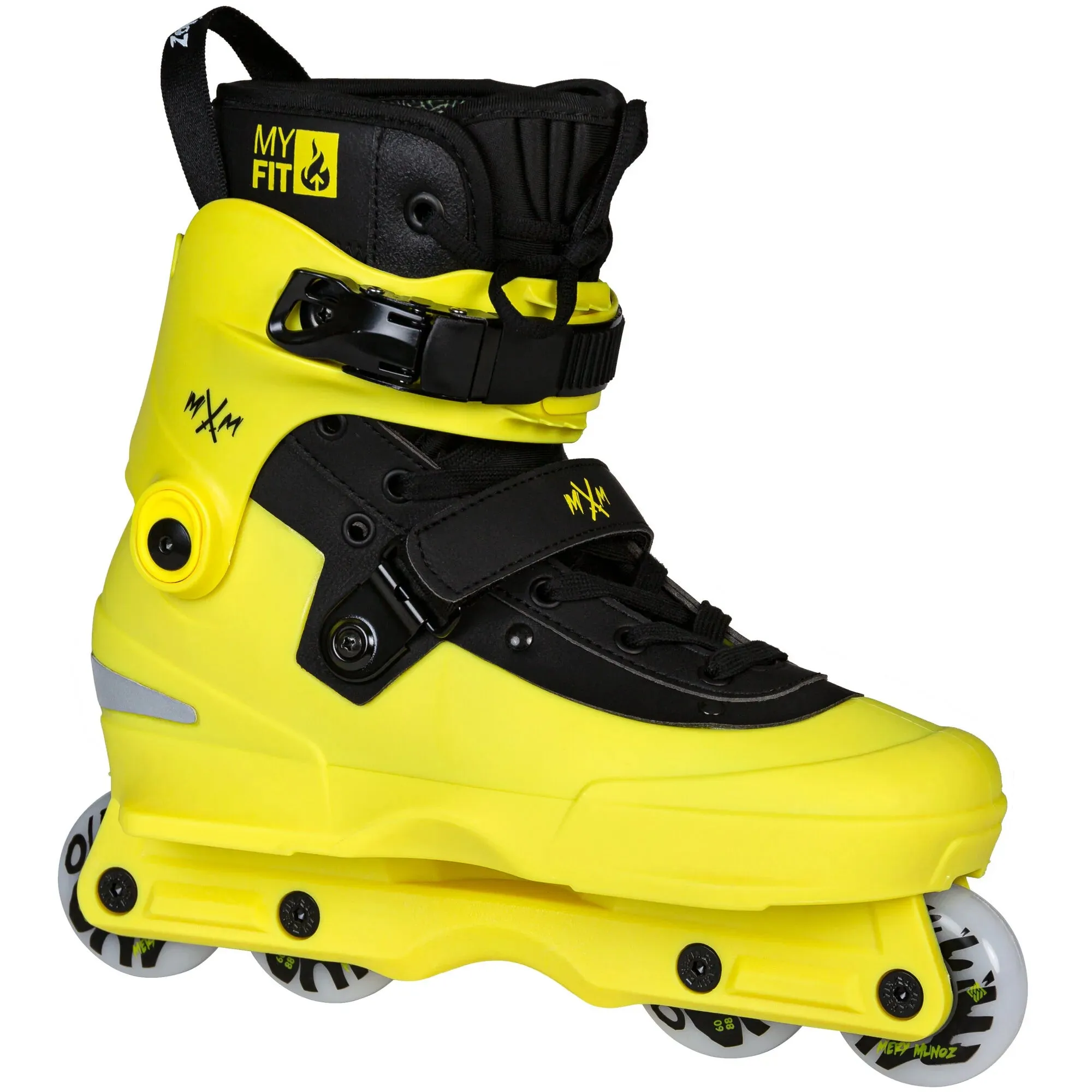 USD Aeon Mery Muñoz II Pro 60 Aggressive Inline Skates Complete - Yellow/Black