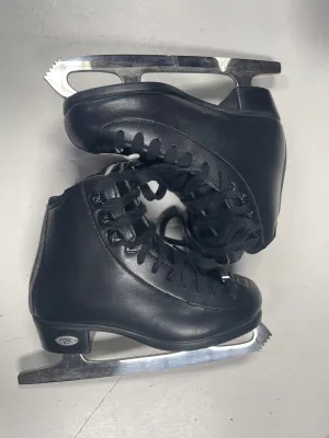 Used Riedell Emerald Boys Size 1 Figure Skates