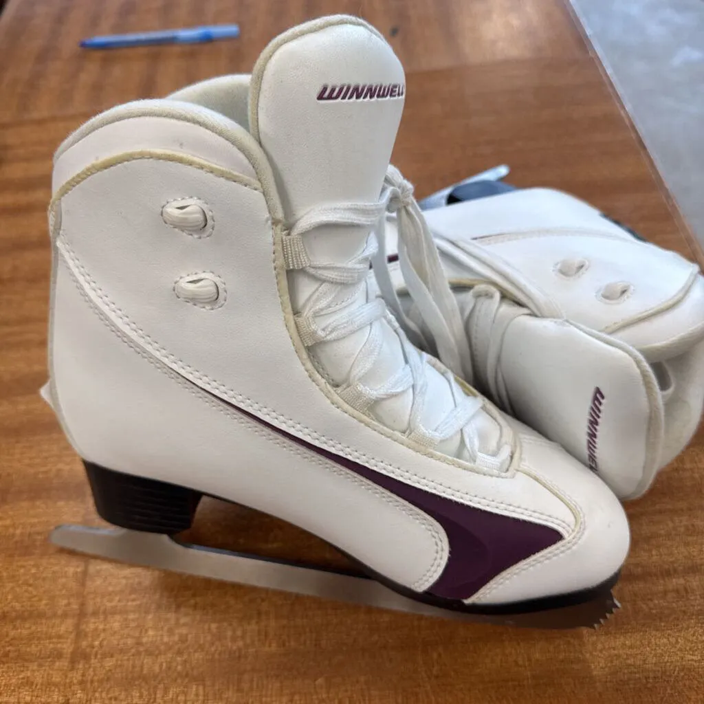 Winwell- softsided figure skatse- MSRP $120 : white purple -women-6