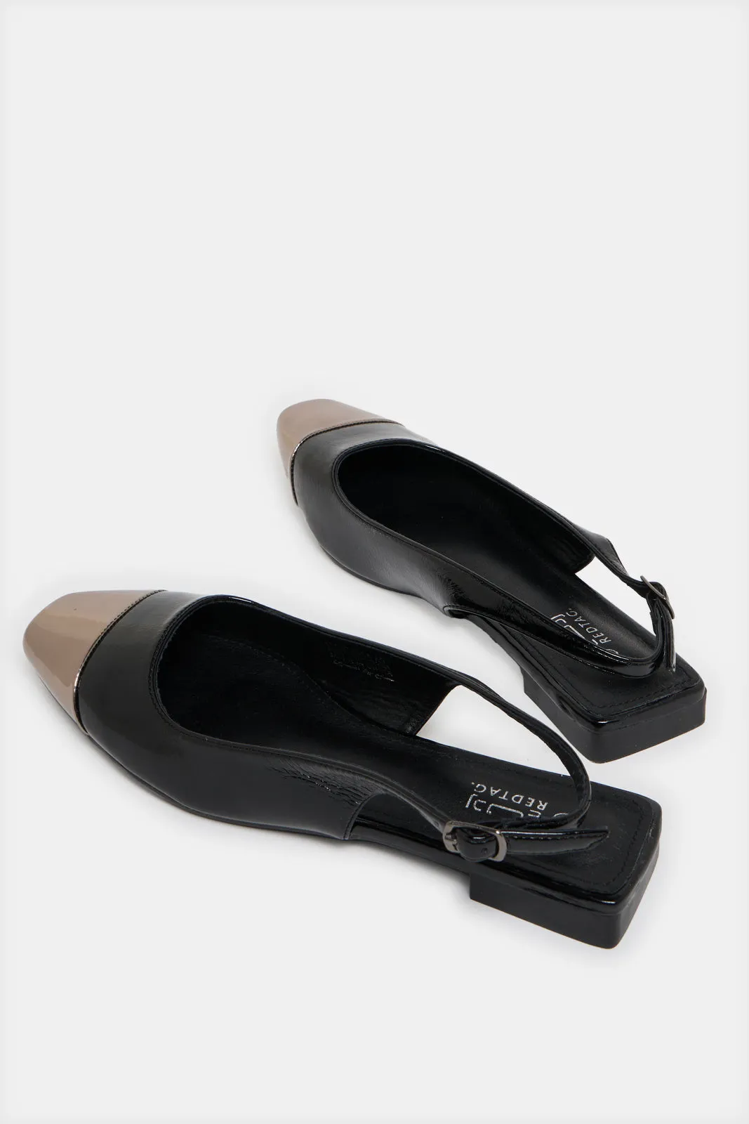 Women Black Slingback Shoes