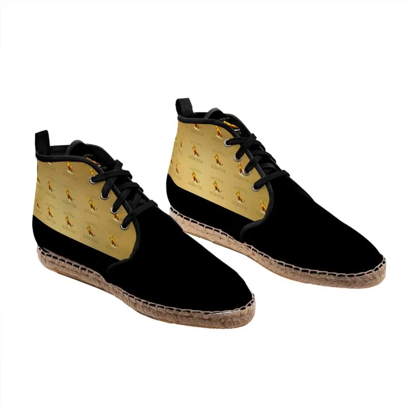 Yahusha-The Lion of Judah 01 Men's Hi Top Espadrilles