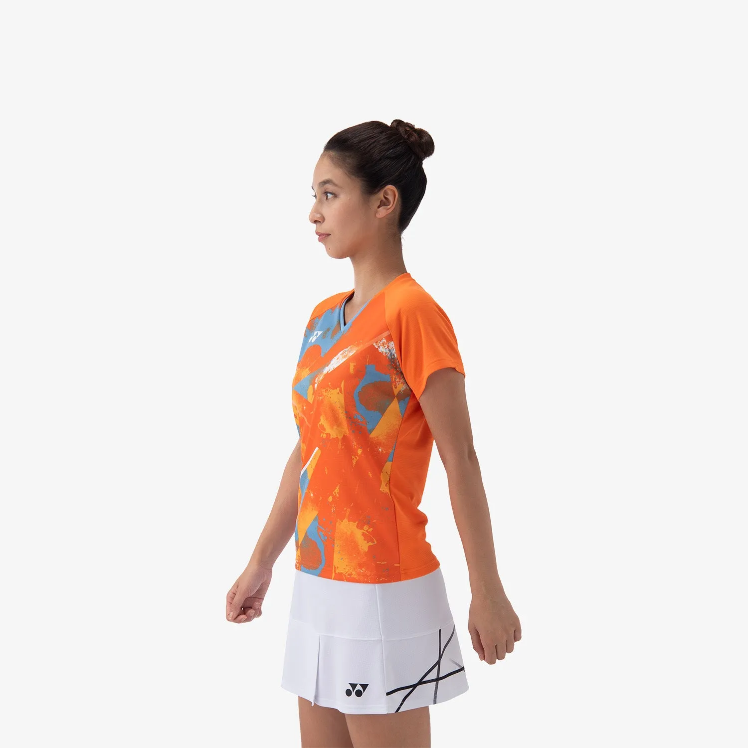 Yonex Women's Crew Neck Tournament Shirt 20771BOR (Bright Orange)